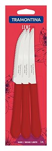 Facas Churrasco Inox 6Pc Leme Vermelho Tramontina 23180674