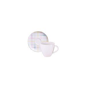 Conj Xicara E Pires Cafe Sweet Color Tramontina 96580124