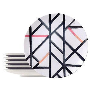 Kit Prato Raso 28Cm 6Pcs Street Tramontina 96950201