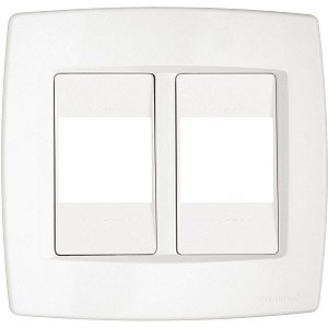 Placa Espelho 4X4 2 Modulo Trii Branca Tramontina 57103026