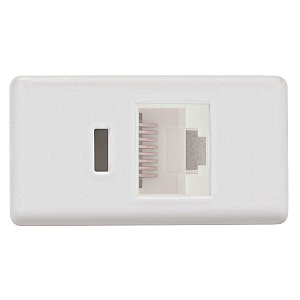 Modulo Tomada Rj45 Cat 6 Branco Izyflat Tramontina 57116056