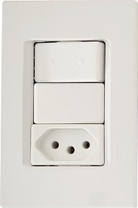 Conjunto Interruptor Paralelo Tomada 10A Izyflat 57165050