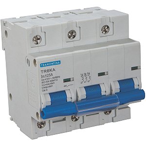 Disjuntor Tr6Ka 3P Tripolar 125A Curva C Tramontina 58013044