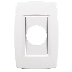 Placa Espelho 4X2 Redonda Trii Branca Tramontina 57103004