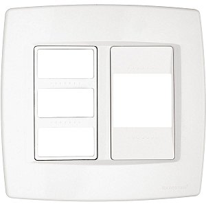 Placa Espelho 4X4 Modulo Trii Branco Tramontina 57103025