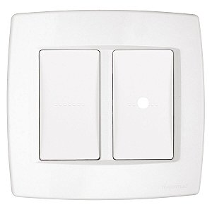 Placa Espelho 4X4 Furo 9,5Mm Trii Branca Tramonti 57103018