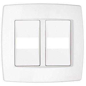 Placa Espelho 4X4 2 Tomada Trii Branca Tramontina 57103010