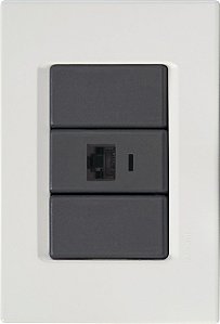 Conjunto Tomada Telefone Rj11 Izyflat Tramontina 57166019