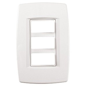 Placa Espelho 4X2 3 Modulo Trii Branca Tramontin 57103003