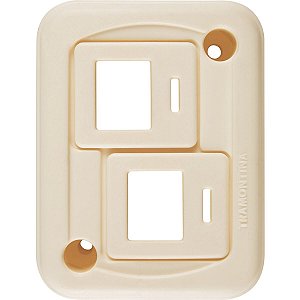 Modulo Tomada Com Suporte 2 Posto Rj 45 Tramontin 57400015