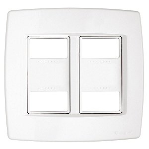Placa Espelho 4X4 4 Tomada Trii Branca Tramontina 57103011