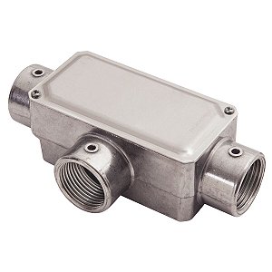 Condulete Fixo 1 Tipo T Tampa Rosca Bsp S/Pintura 56106023