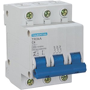 Disjuntor Tr3Ka 3P 4A Curva C Eletro Tramontina 58013002