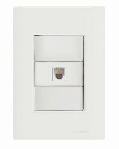 Cj Tomada Rj45 Cat.6 Giz Branco Eletro Tramontina 57230022