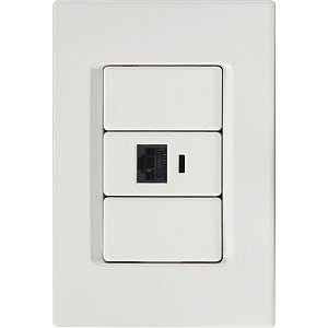 Conjunto Tomada Rj45 Cat5E Izyflat Tramontina 57165021