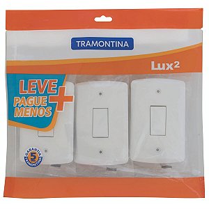 Kit 3 Conjuntos Interruptor Simples Tramontina 57410812