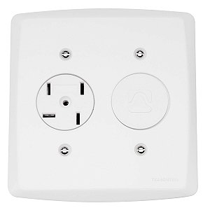 Cj Tom 4P+Rj11 + Obturador Lux Eletro Tramontina 57140071
