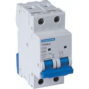 Disjuntor Tr6Ka 2P Bipolar 50A Curva C Tramontina 58012040
