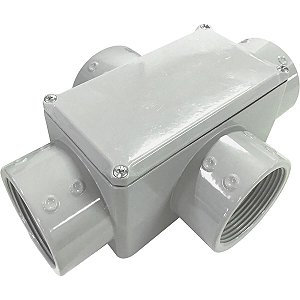Condulete Fixo 3 X Tampa Rosca Npt Pintado Tramont 56109048