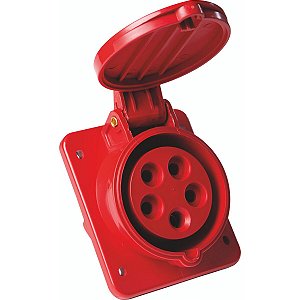 Tomada Embut 3P+N+T 16A 380-415V 6H Tramontina 56255234