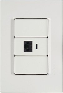 Conjunto Tomada Telefone Rj11 Izyflat Tramontina 57165019