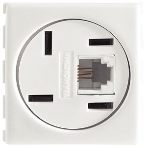 Módulo Tomada Telefone 4 Pinos Rj 11 Americano Izy 57115050