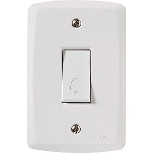 Conjunto 4X2 Pulsador Campainha 10A Lux2 Branco 57145007