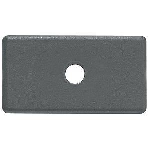 Módulo Tampo 1 Furo 5,5 Mm Izyflat Grafite Tramont 57117094