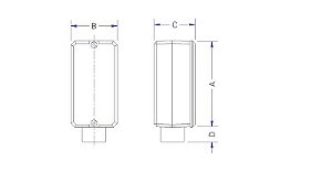 Condulete Fixo 3/4 Tipo E S/Tampa Rosca Bsp C/Pint 56102002