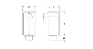Condulete Fixo 3/4 Tipo Lb S/Tampa S/Rosca C/Pint 56103012
