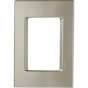Placa 3 Postos 4X2 Izyflat Prata Pérola Tramontina 57104023