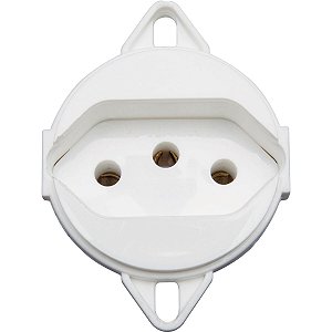 Tomada 2P+T Para Tampa De Piso 10 A 250 V Branca 57111095