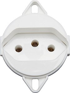 Tomada 2P+T Para Tampa De Piso 20 A 250 V Branca 57111096