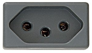 Módulo Para Tomada 2P+T Izyflat 20 A 250 V Grafite 57117032