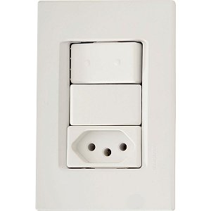 Conjunto Interruptor Simples Tomada 2P+T 10A/250V 57165064