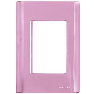 Placa 3 Postos 4X2 Cor Rosa Giz Tramontina 57200059