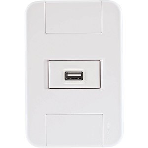 Conjunto 4X2 1 Tomada Usb 1,5A Bivolt Tramontina 57240026
