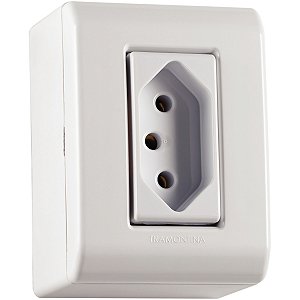 Caixa Com 1 Tomada 20A-250V Lizflex Tramontina 57304003