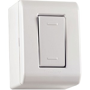 Caixa Sobrepor Interruptor Paralelo Lizflex Branca 57304005