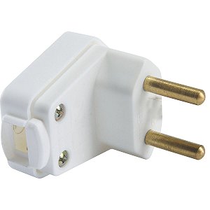 Plugue Angular 2P 10A Branco Triangular Tramontina 57402008