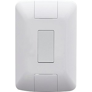 Conjunto 4x2 Interruptor Simples Aria Branco 57241001