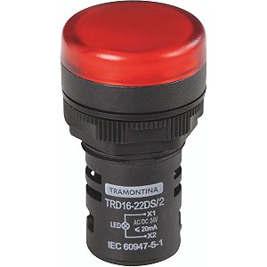 Sinalizador Trd 16-22Ds/2 24V Verm Tramontina 58015466