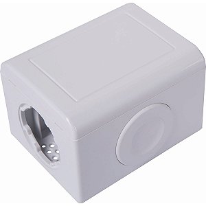 Caixa Sobrepor X Cega Canaletas Lizflex Branca 57304052