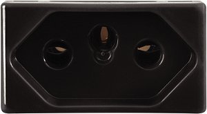 Tomada 2P+T 20A 250V Baixa Grafite Tramontina 57215038