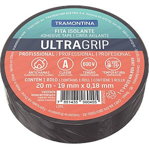 Fita Isolante Preta 20M 0,18X19Mm Tramontina 57545502