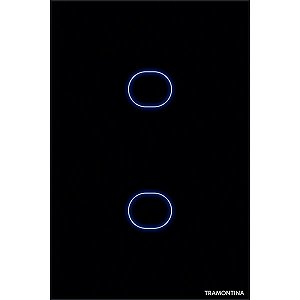 Interruptor Touch 2 Canal Preto Tramontina 57199051