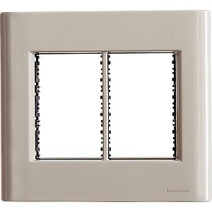 Espelho Placa 6P 4X4 Giz Fendi Soft Touch Tramontin 57200086