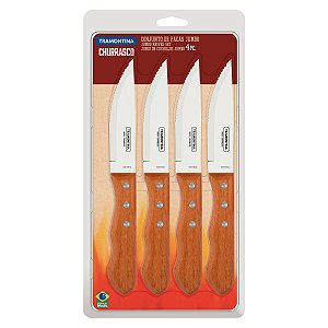 Conj Facas Churrasco Inox 5 4Pc Dynamic Tramontina 22399079