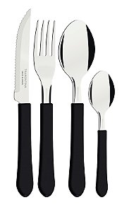 Talher Inox Leme Preto Tramontina 23198026