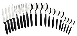 Faqueiro Inox 20Pc Ipanema Preto Tramontina 23398085
